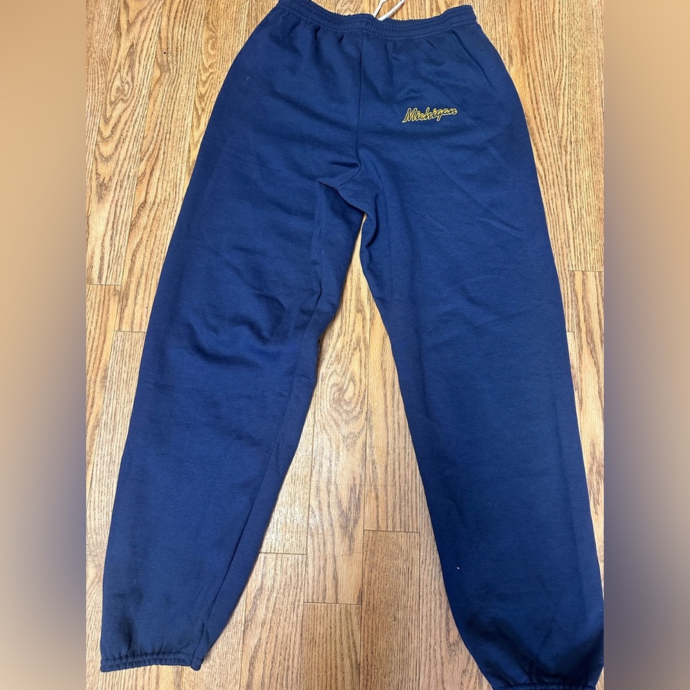 Never Worn Custom Michigan Draw String Joggers/ S… - image 1